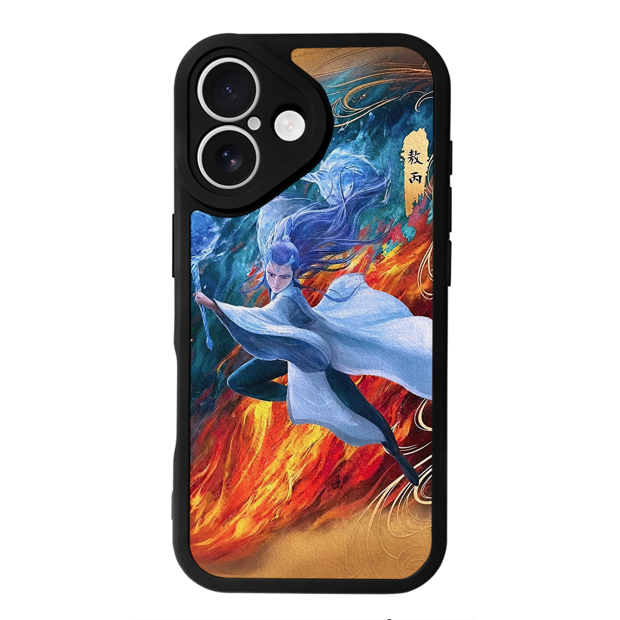 （画像用） Ne Zha 2 ナタ 魔童の大暴れ 【iPhone 16シリーズ対応】シリコンスマホケース（レザー調） 材質：シリコン